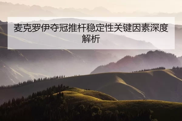 麦克罗伊夺冠推杆稳定性关键因素深度解析